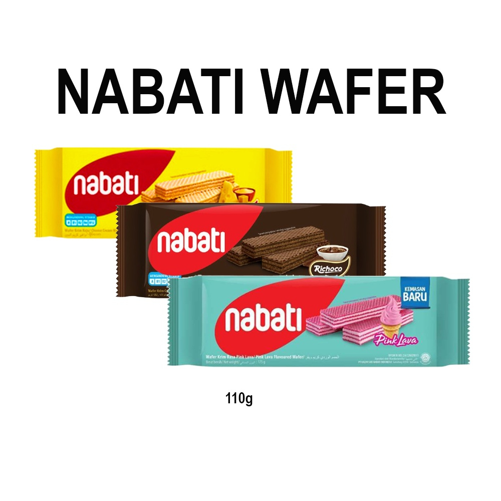 

NABATI WAFER 110 GRAM 1 PAKET 3 PCS - Nabati Pink Lava/Nabati Keju/Nabati Cokelat/Nabati Pack/Nabati Promo/Grosir Snack