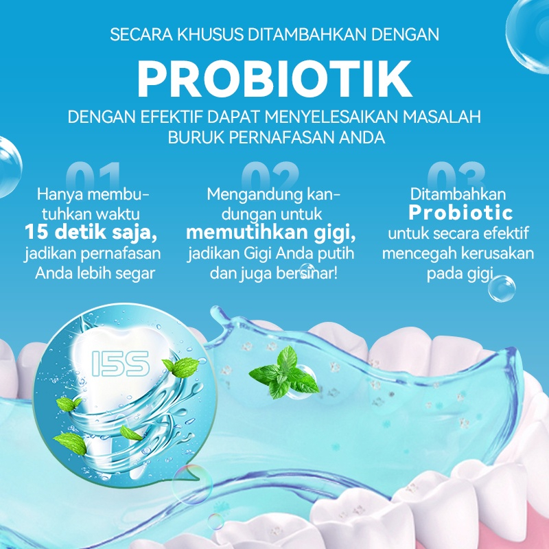 READY STOK | MeToo Mouthwash Portable Green Tea  Sachet | Obat Kumur/Pemutih Gigi Metoo
