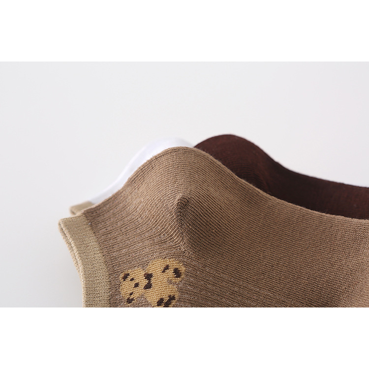 KS36 Kaos Kaki Pendek Motif Beruang Kaos Kaki Ankle