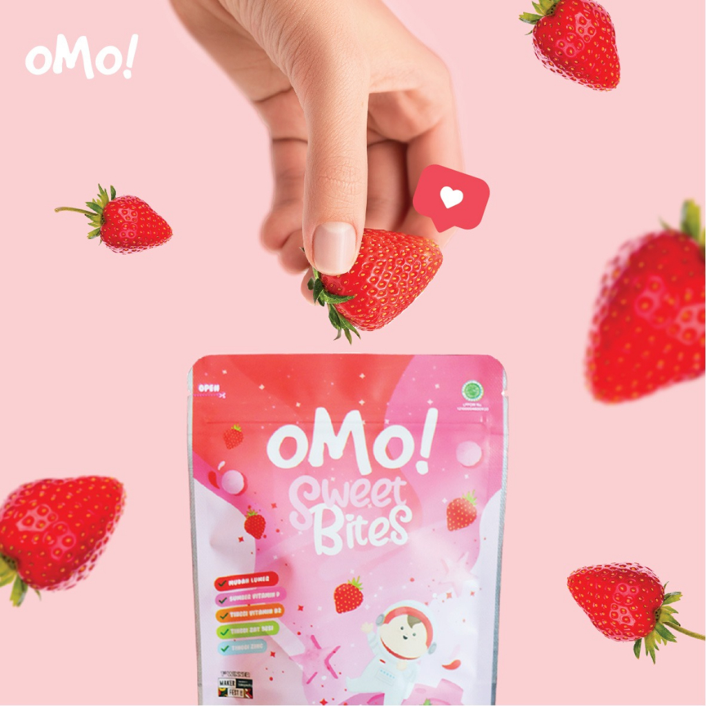 OMO! Sweet Bites - Snack Healthy Baby untuk Bayi Sehat - 15 gram