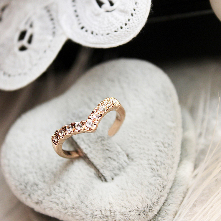 Cincin Wanita Love Diamond Fashion Aksesoris Korea-3