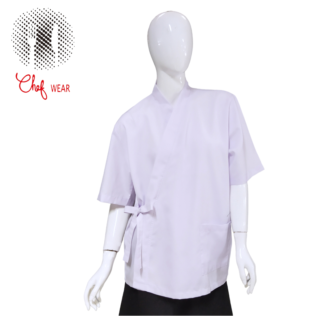 Chef Wear Baju Koki SS Hitam Putih Mdl Jpn