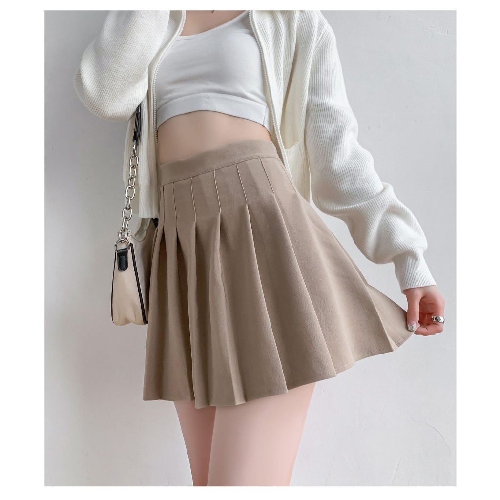 BV.ID RK1086 Rok Pendek Mini Korean Women Mini Skirt With Inner Polos Model Lipat Fashion