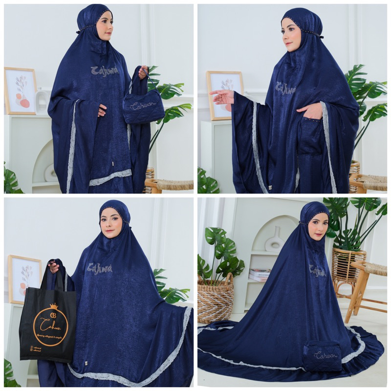 ZAF MUKENA premium luxury prayer set swaroski  mukena renda by cahwa