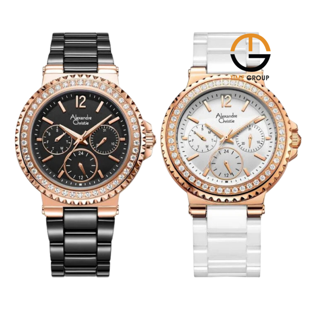 JAM TANGAN WANITA ALEXANDRE CHRISTIE AC2337 AC 2337 KERAMIK