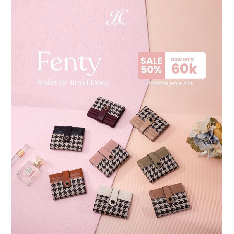 FENTY WALLET JIMSHONEY DOMPET LIPAT KECIL WANITA TIPIS