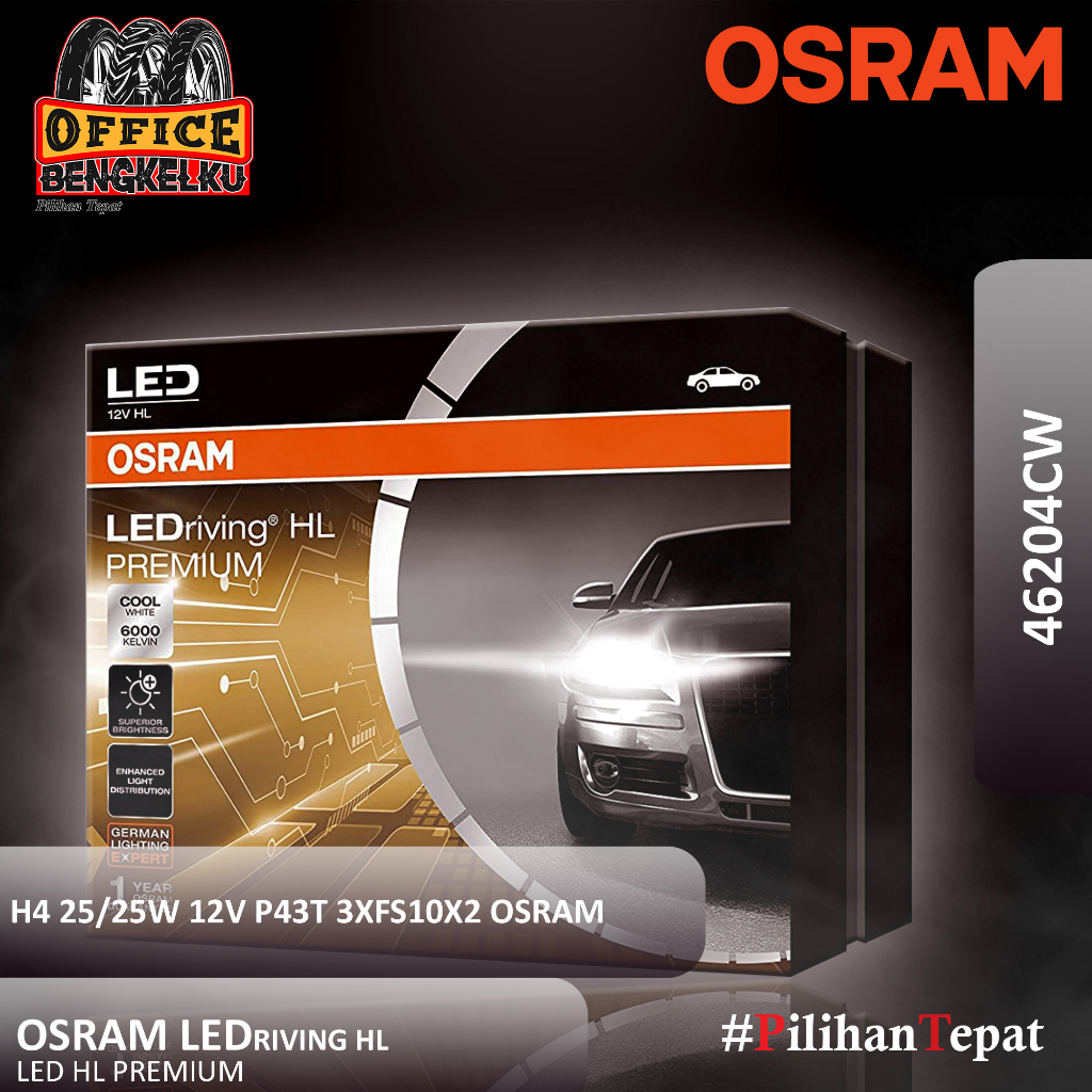 Osram Lampu Jauh Dekat Mobil Led HL Premium Honda City H4 46204CW