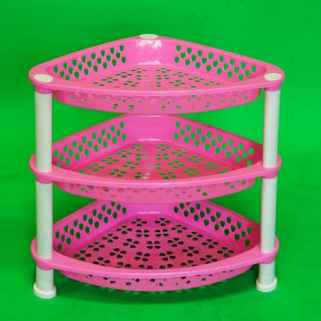 (GAS) Rak plastik sudut 3 susun/rak segitiga SILVIA