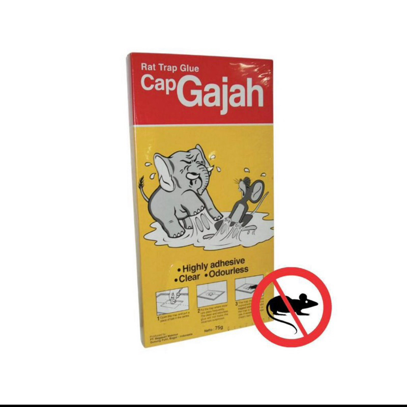 Lem tikus X-trap Cap Gajah 60 gram