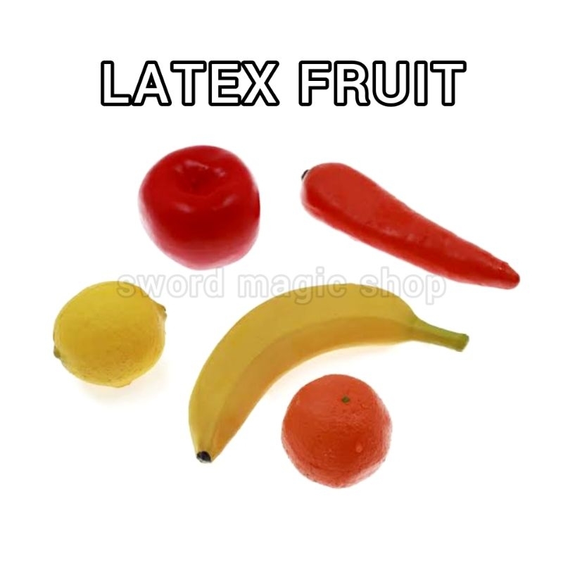 Alat Sulap Latex Fruit - Sulap Latex Apel - Latex pisang - Latex Jeruk - Latex Carrot - Latex Lemon 