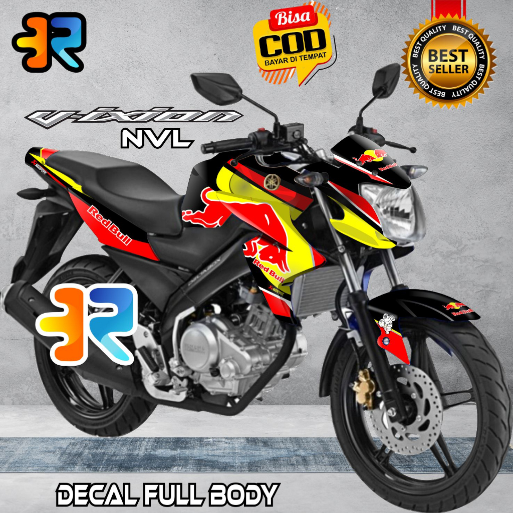 Decal Vixion Nvl Stiker Full Body Variasi Desain Redbull