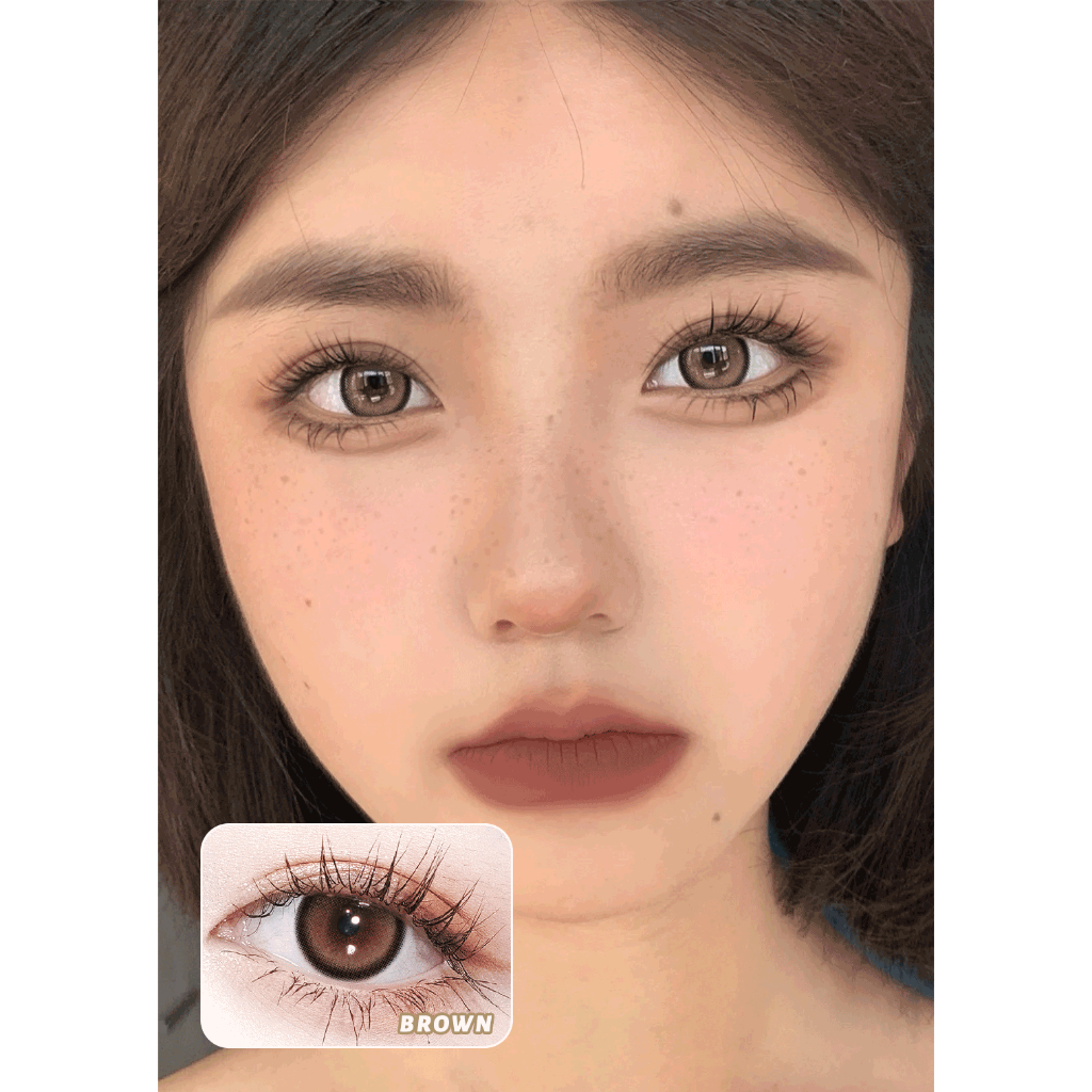 (COD)softlens minus（0.00-4.00）Sepasang lensa kontak berwarna, diameter 14-14.5 MMsoftlens murahsoftlens livingsoflenssoftlen