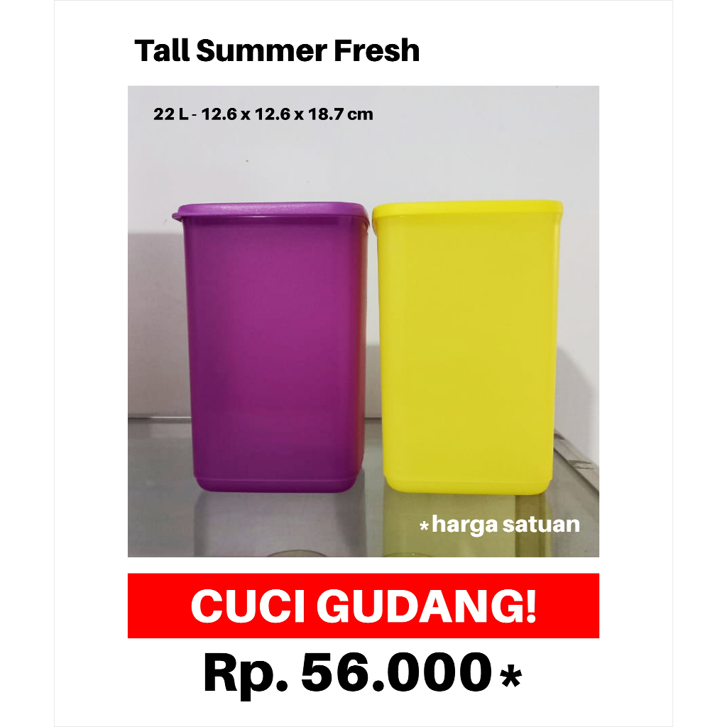 OBRAL Tupperware - Tall Summer Fresh