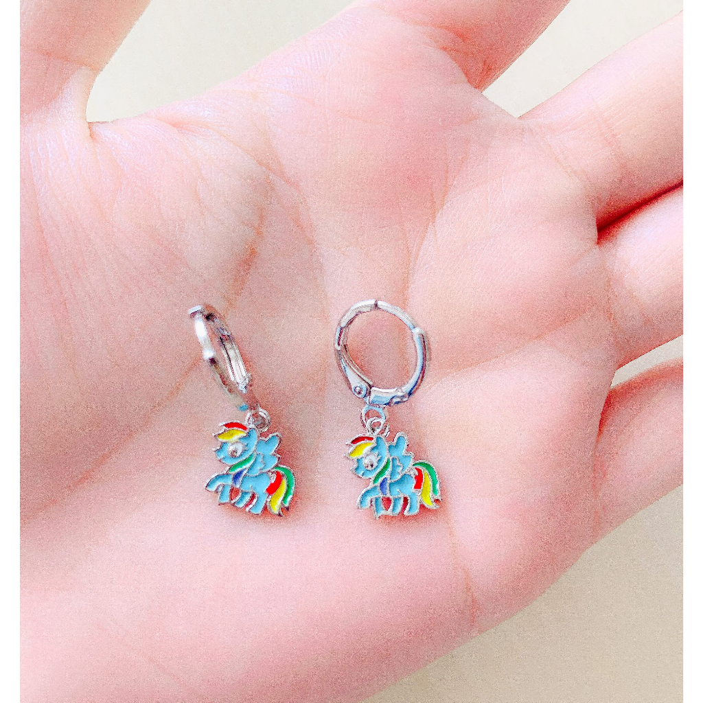 Anting Anak Kuda Poni Pelangi Silver