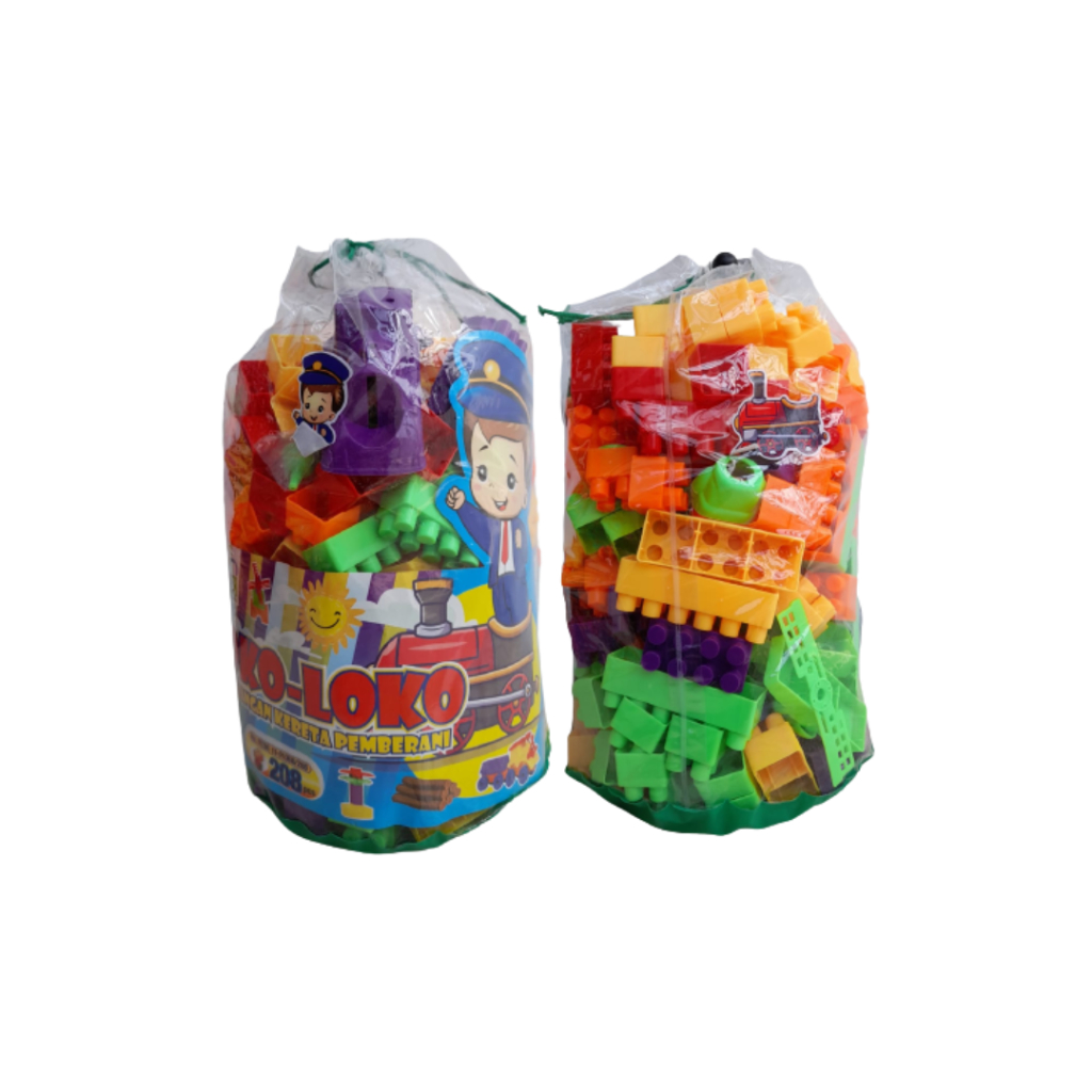 MAINAN LEGO BLOCK LOKO 208 PCS - HKR