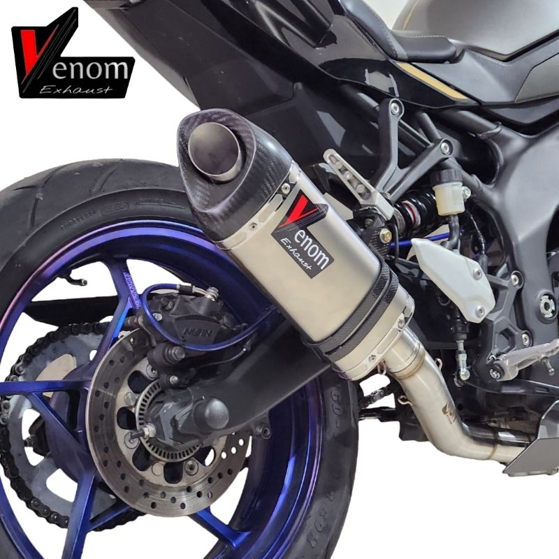 Knalpot Venom X2 Half Carbon Original Fullsystem ZX25R ZX25RR Not Leovince Arrow Yoshimura R9 Nasser
