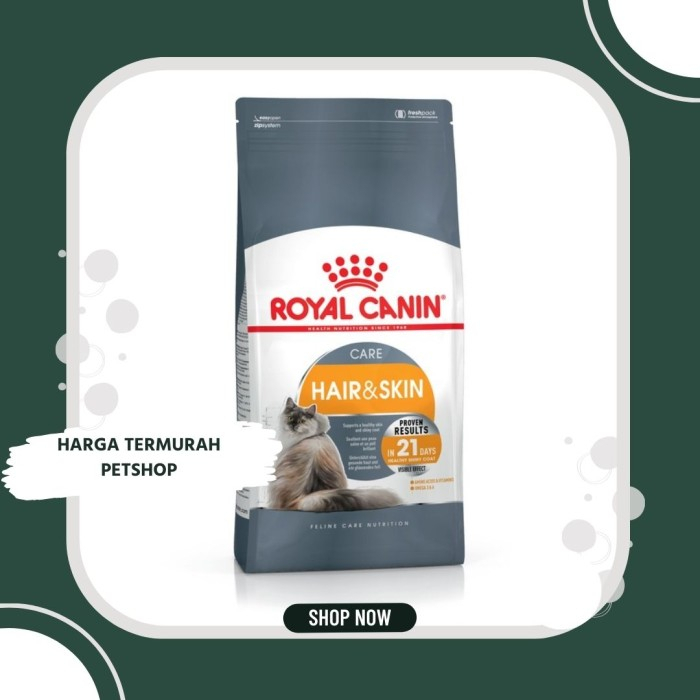 GROSIR  ROYAL CANIN HAIR & SKIN 2KG - CAT FOOD