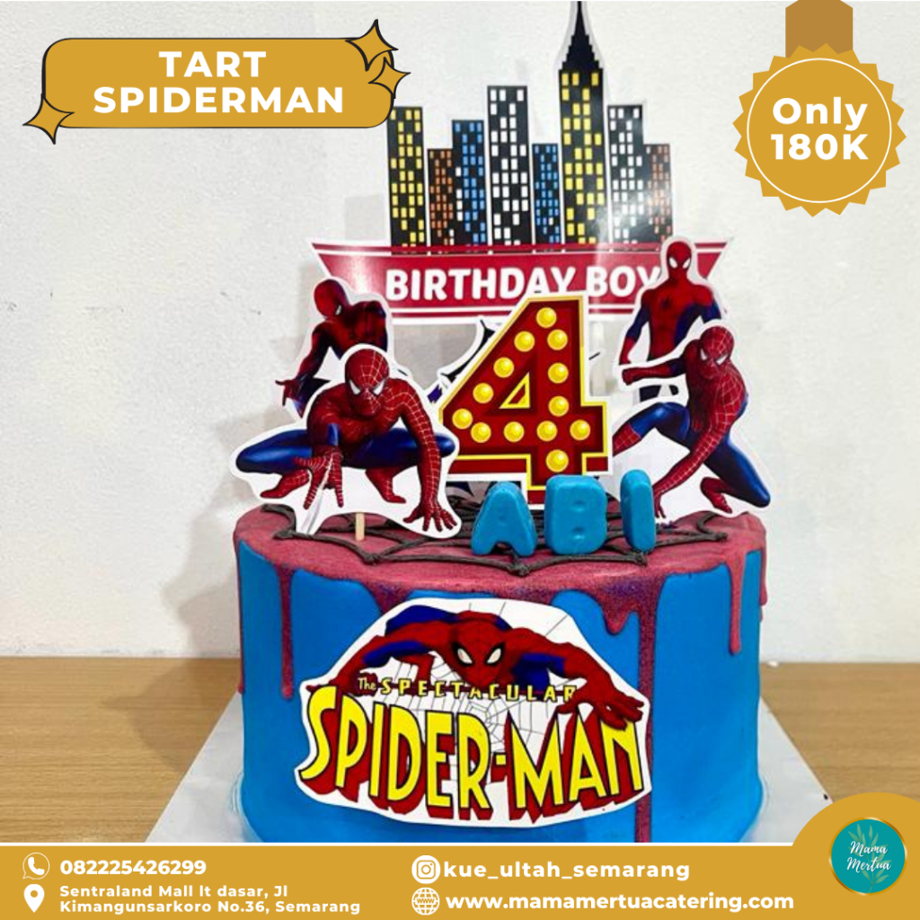 

Kue Ulang Tahun Spiderman Kue Ultah Thematic Tart