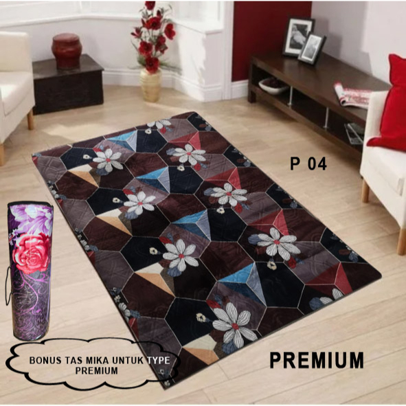 [150 x 190 Cm] Karpet Malaysia PREMIUM tebal 20MM + TAS