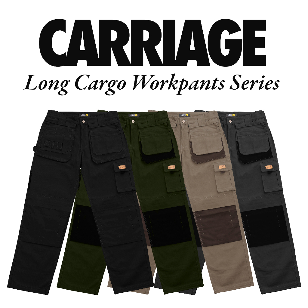 CARRIAGE WORKPANTS CELANA KERJA LAPANGAN KARGO UNISEX EXTRA SAKU BY ENGINEER WORKWEAR