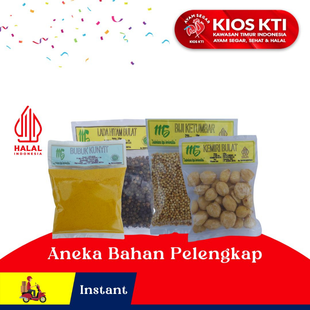 

Aneka Rempah Dapur Kemasan 50 - 100 gr