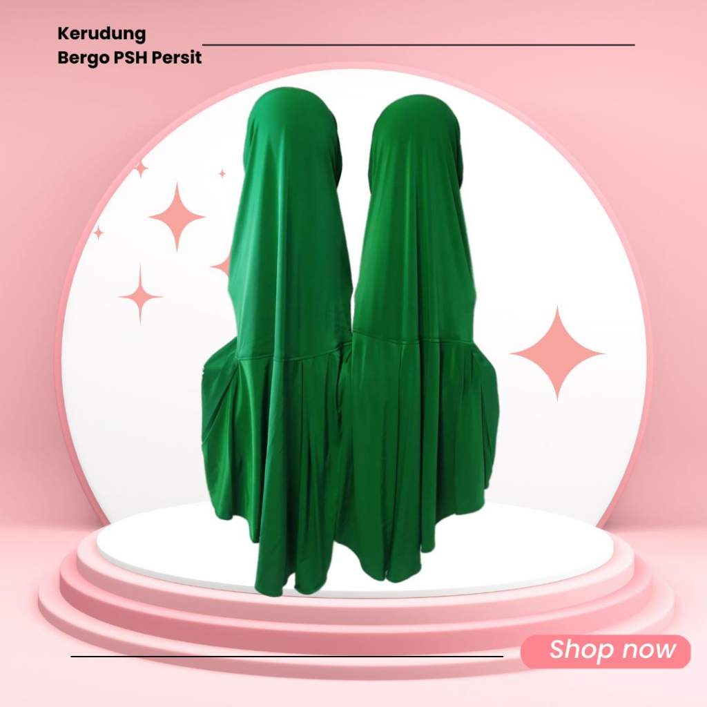 (HABIS) Jilbab/Kerudung Instant Jersey PSO Persit