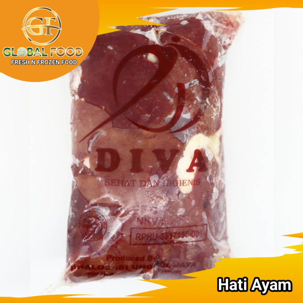 

Hati Ayam Berkualitas Merek Diva (Jual per kg)