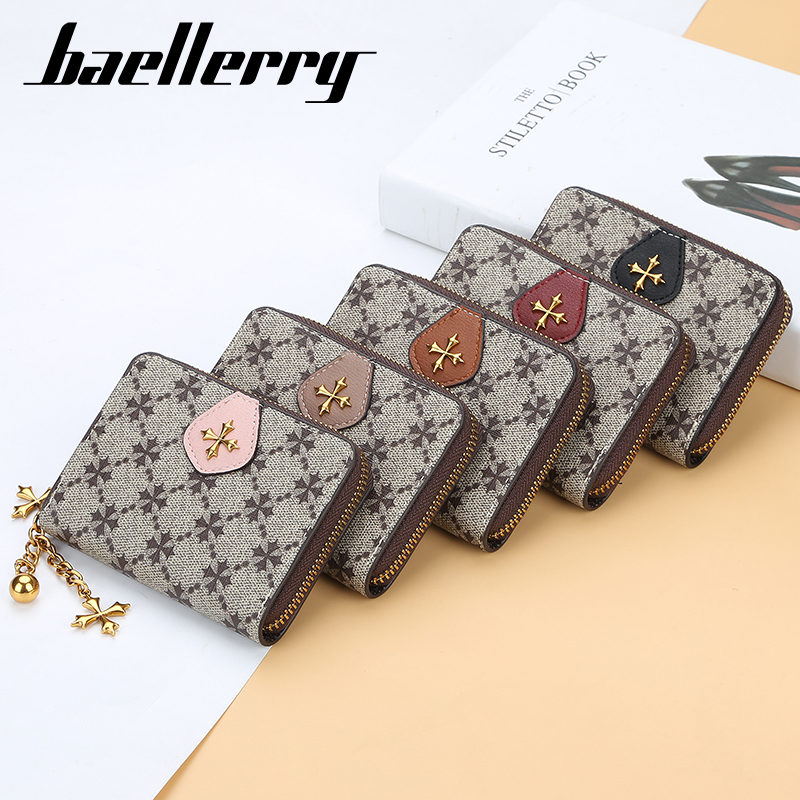 BAELLERRY N5562 Dompet Wanita Kecil Dompet Kartu Kulit PU Leather Premium WATCHKITE WKOS