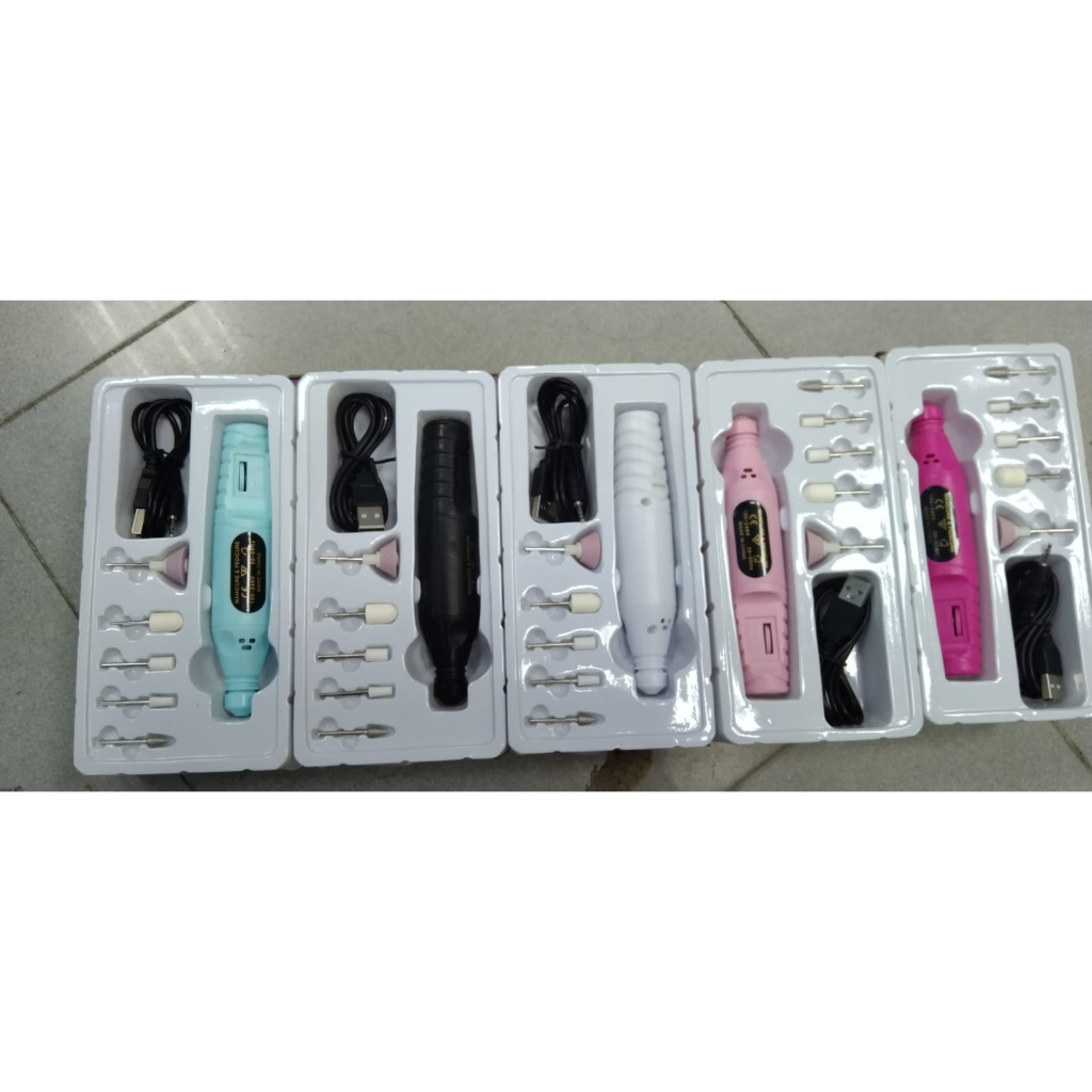 Bor mini / Electric Nail Drill Grinding Manicure Machine Mesin Kikir Amplas Kuku Listrik Nail Art Pen Pedicure