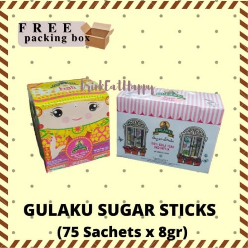 

GULAKU Stik Gula Sugar Sticks ( 75 Sachets x 8gr)