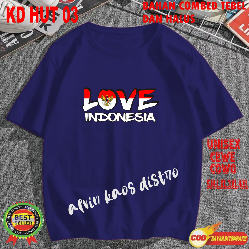 Beli 10 Pc Gratis 1 Pc Hut RI 78 Kaos Terlaris 17 Agustus 1945 78 Kemerdekaan Indonesia Kaos Merah Putih Hitam Kaos Cewek Cowok Anak2