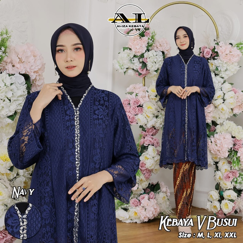 Permata Olshop / Kebaya Vie Busui Brukat Modern / Kebaya Brukat Payet / Kebaya Kondangan / Kebaya Tunik