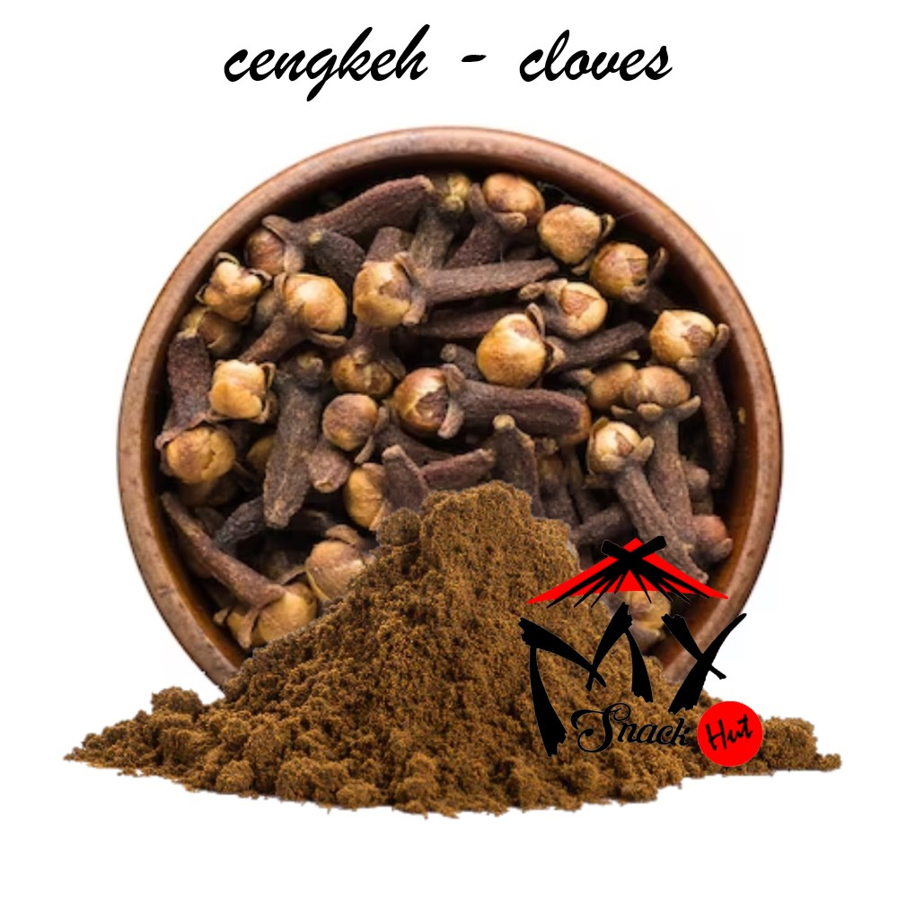 CENGKEH CLOVES - DRIED CLOVE FLOWER BUD POD GROUND POWDER PURE REMPAH KERING BUNGA CENGKIH MURNI