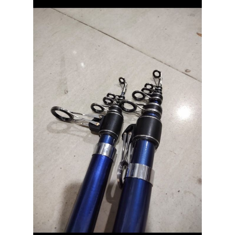 joran pancing maguro surf casting power cast 390 420 powercast carbon antena telescopic