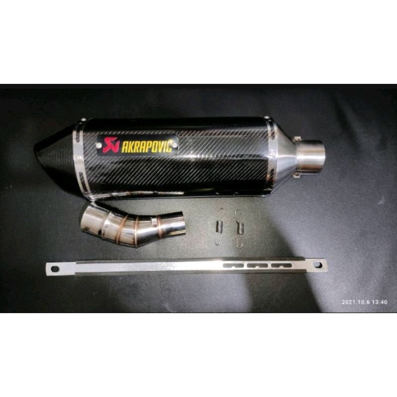 Knalpot Racing Akrapovic [FREE DB KILLER] SLIP ON Ninja 250 R FI NEW RR MONO Z250 R25 MT25 CB150 CBR
