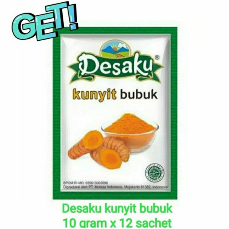 

kunyit bubuk desaku | isi 12 sachet