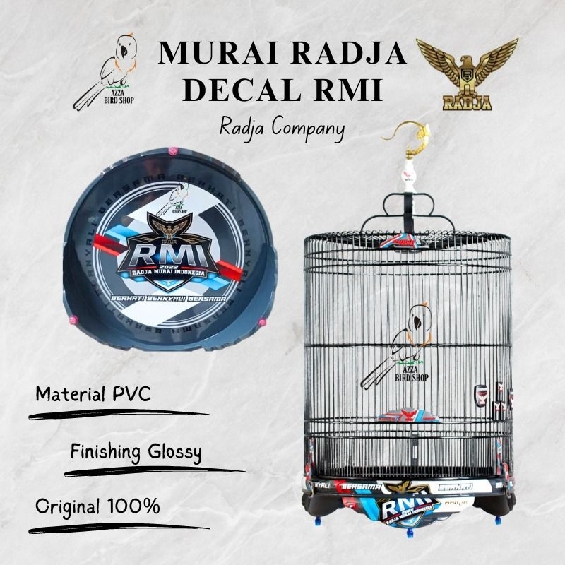 Sangkar Kandang Murai PVC Radja Company Decal RMI