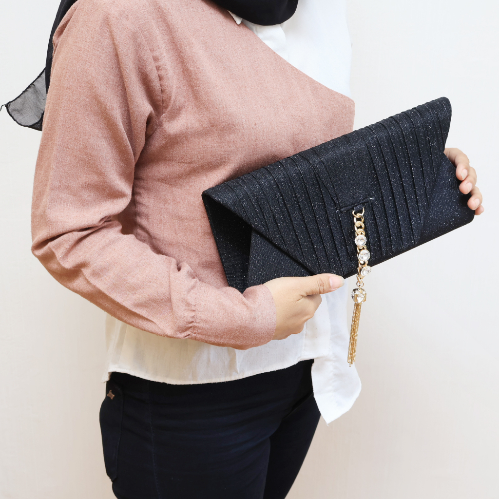 [ NEW ] Tas Pesta Clutch Wanita T3004 - SNR Size 27cm
