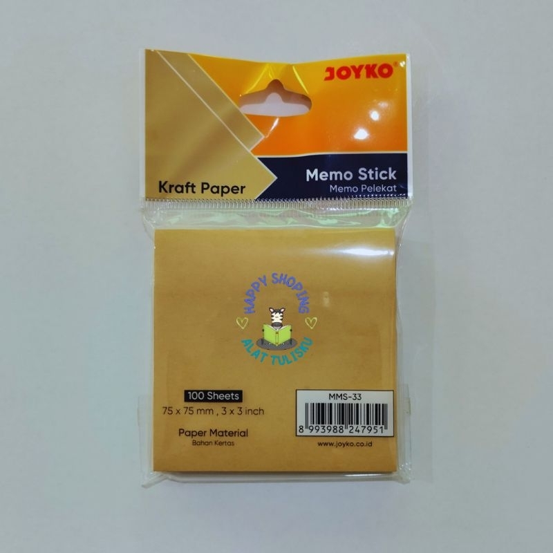 

Memo Stick Joyko MMS-33 Kraft Paper
