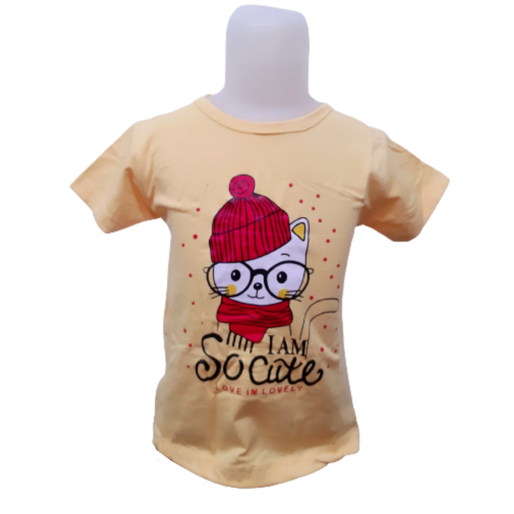 KAOS ANAK PREMIUM QUALITY/KAOS ANAK PEREMPUAN LENGAN PENDEK