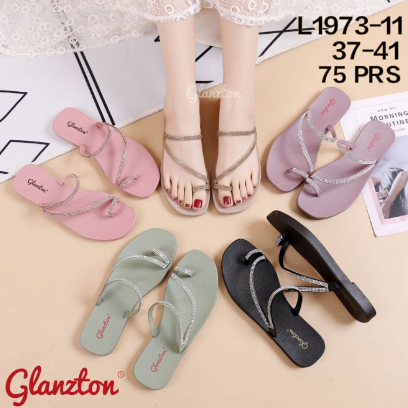 Sandal Jepit Wanita Jelly Karet Glanzton Import 1973-11