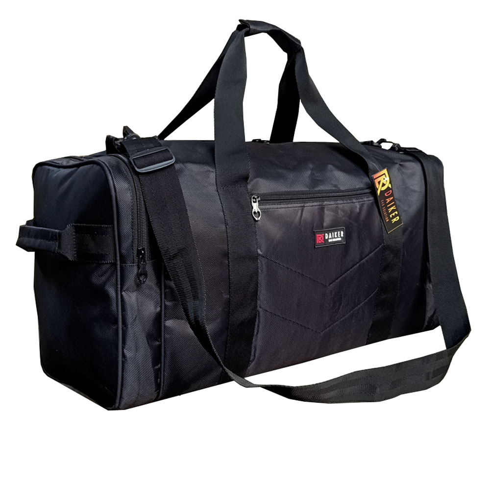 Tas Pakaian Premium  Travel bag Daiker Tabung A-R OO1 Black  Tas mudik Jumbo 60LITER