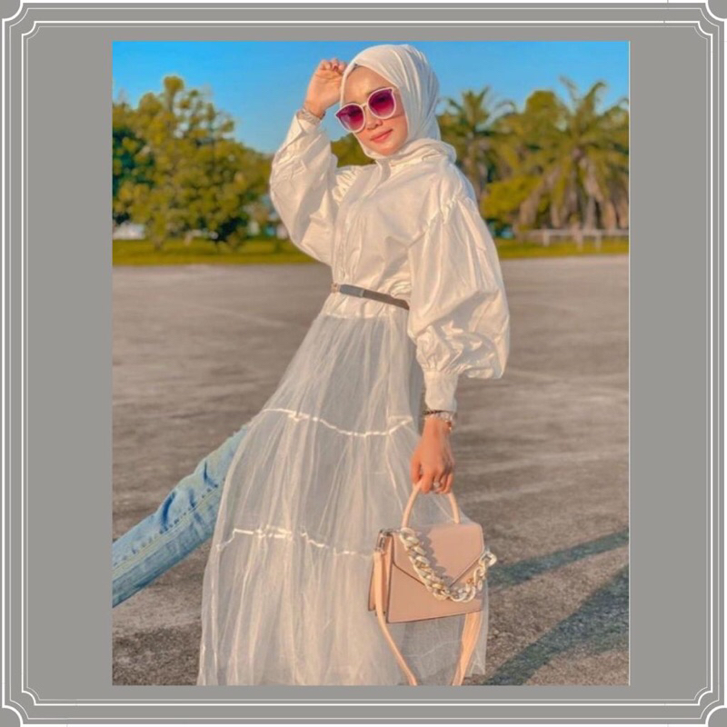 Long Outer Z*RA by SYSLABEL - Long Outer Tille Mix - Dress Outer