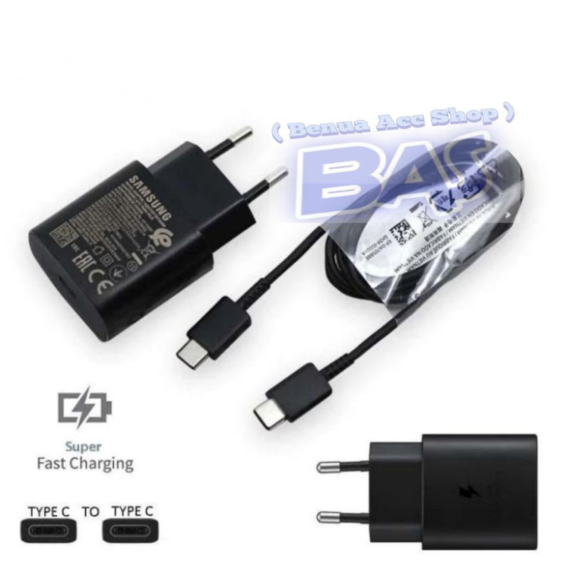 Charger Samsung S23 S20 S20+ S20 FE Super Fast Charging 25W USB C