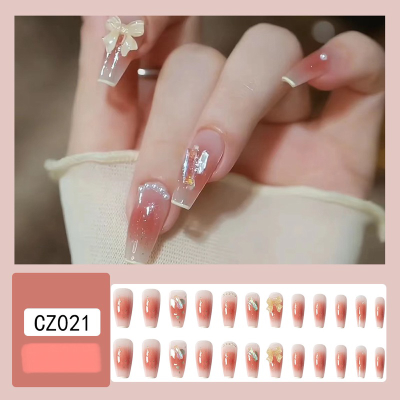 Kuku Palsu 【A146，lem sticker】Nikah kuku Wedding False Nailart Pengantin Tangan