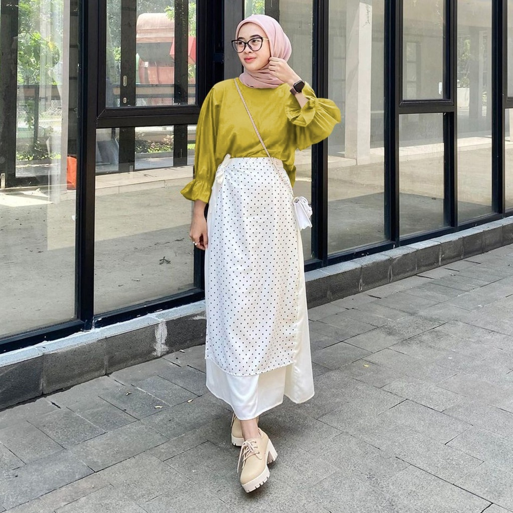 ATASAN BLOUSE CELIN - ATASAN MUSLIM WANITA - TUNIK CRINKLE AIRFLOW