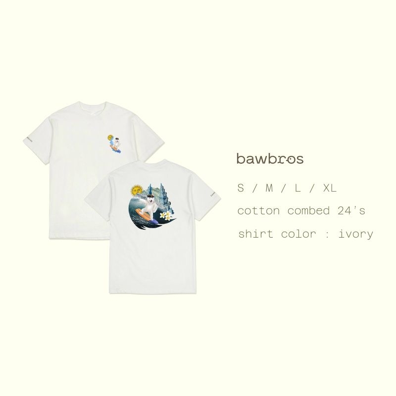 BAWBROS Kintamani Dog T-Shirt - Kaos Oversize Premium, Desain Eksklusif, Bantu Anjing Terlantar