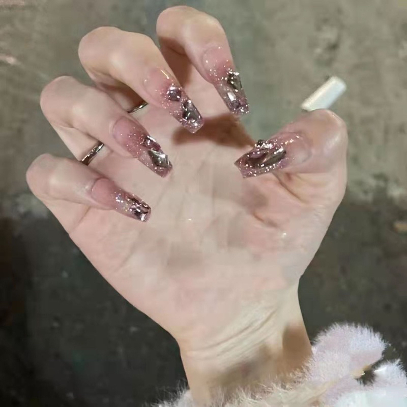 Kuku Palsu 【A116，lem sticker】Nikah kuku Wedding False Nailart Pengantin Tangan