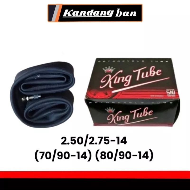 BAN DALAM  KING TUBE 2.50/275-14 (70/90.14) (80/90.14) , UNTUK SEMUA MATIC HONDA, YAMAHA, SUZUKI