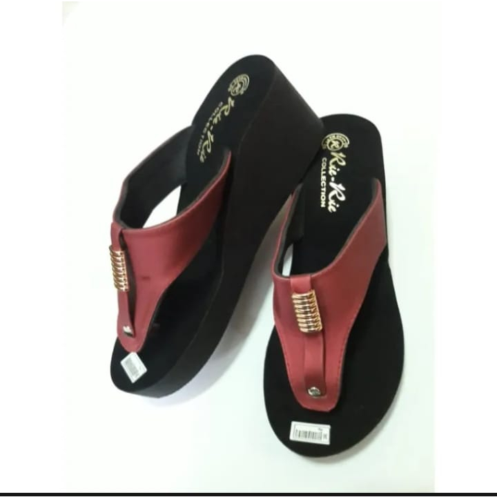 sandal wedges wanita dewasa sandal tinggi 5CM